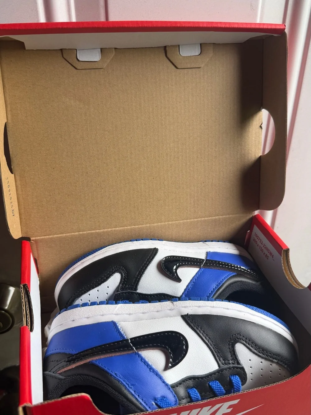 Nike Kids Low-Top Sneakers - Black/White/Royal Blue